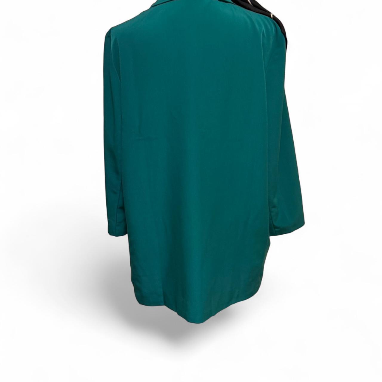 Mango Women's Blazer Jacket - Green/Blue - M – Ma… - image 5