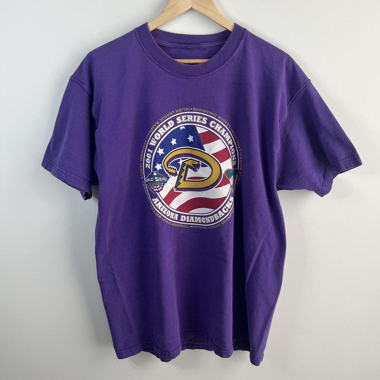 Vintage Arizona Diamondbacks Shirt 2001 World Series - Depop