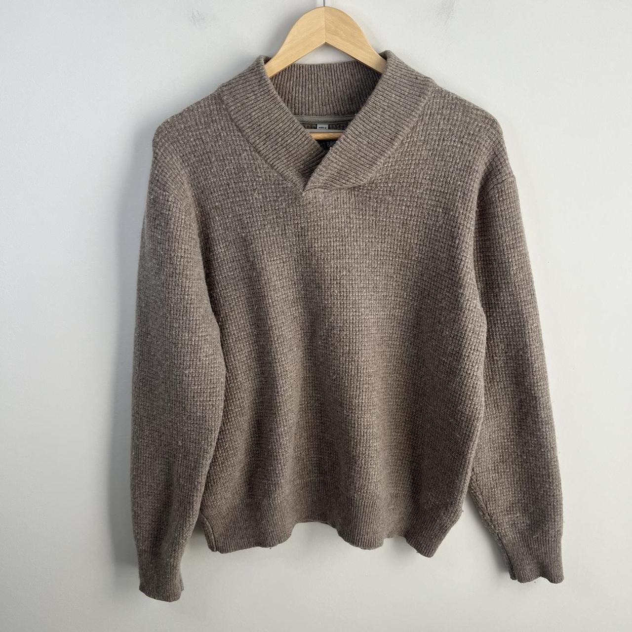 Schott Bros Sweater Mens XL Wool Blend Shawl V Neck... - Depop