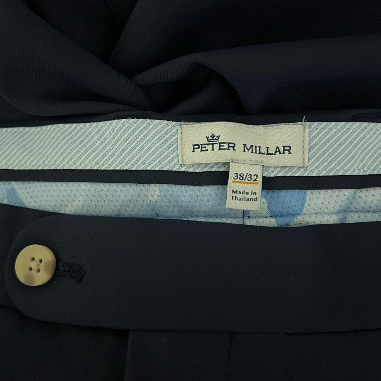 Peter Millar Men's Pants 38 Chinos Navy Blue - Depop