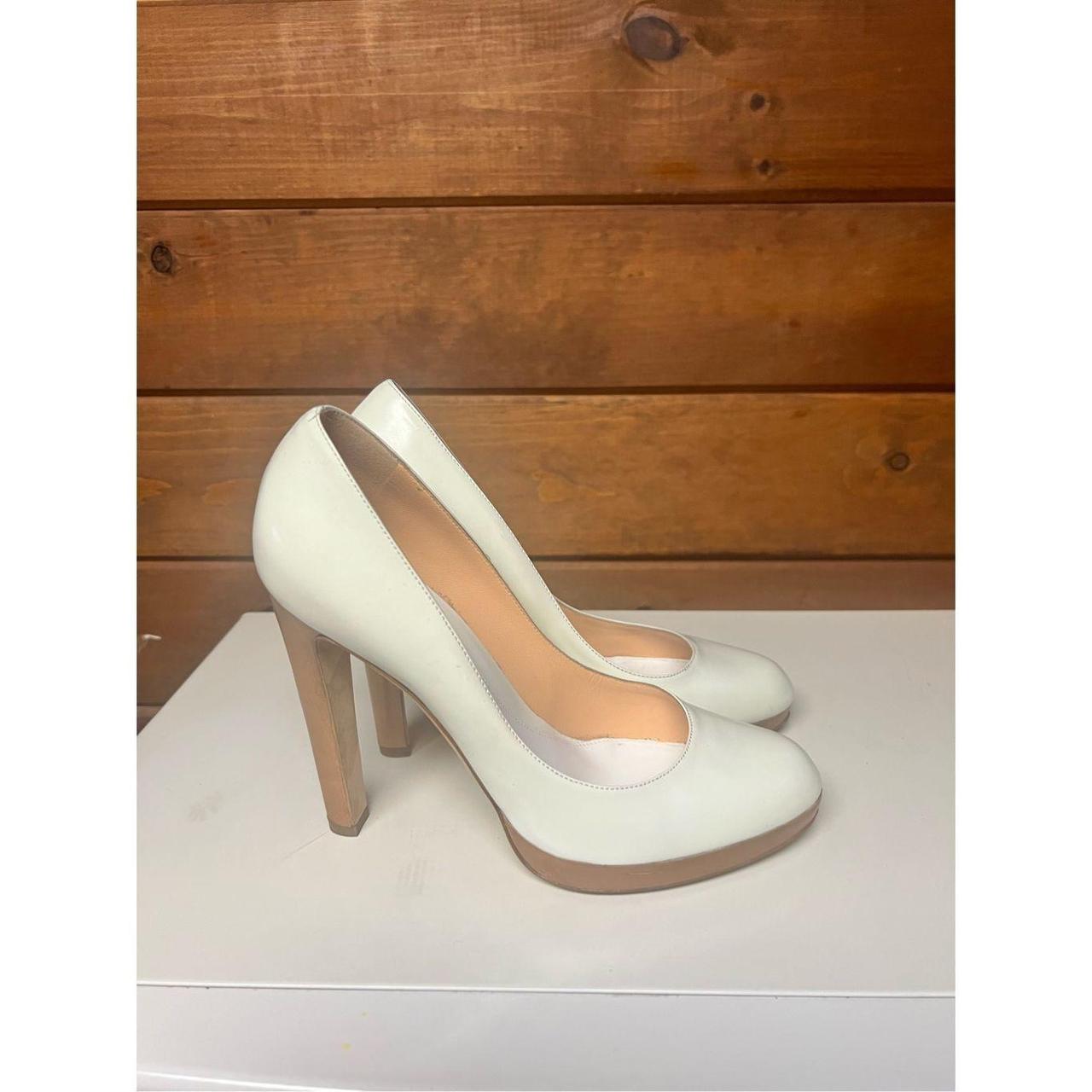 sergio rossi white pumps