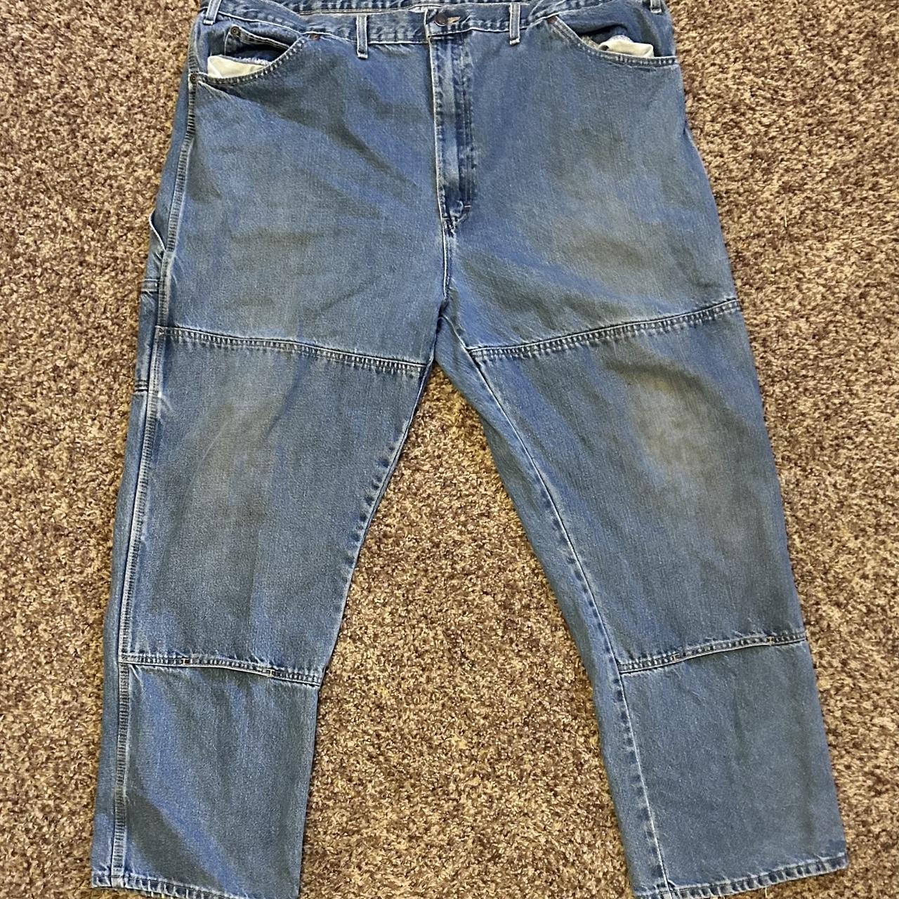 Vintage dickies double knee carpenter jeans Size... - Depop