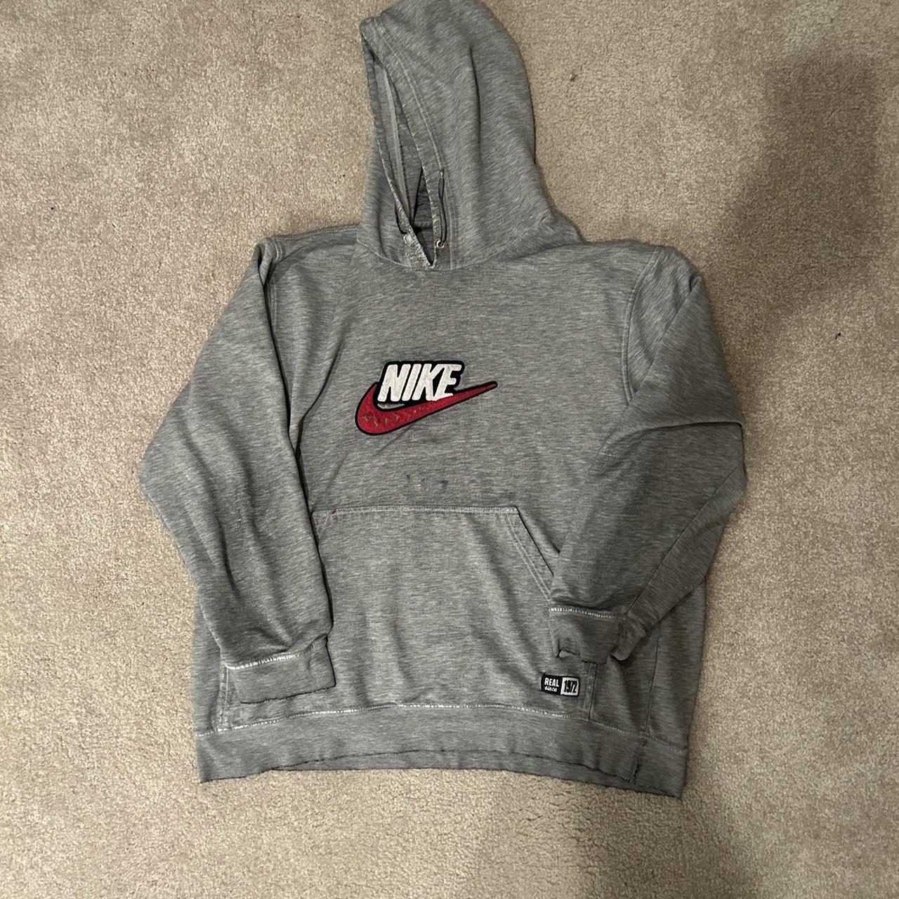 Vintage 2004 nike center swoosh hoodie Ok condition... - Depop