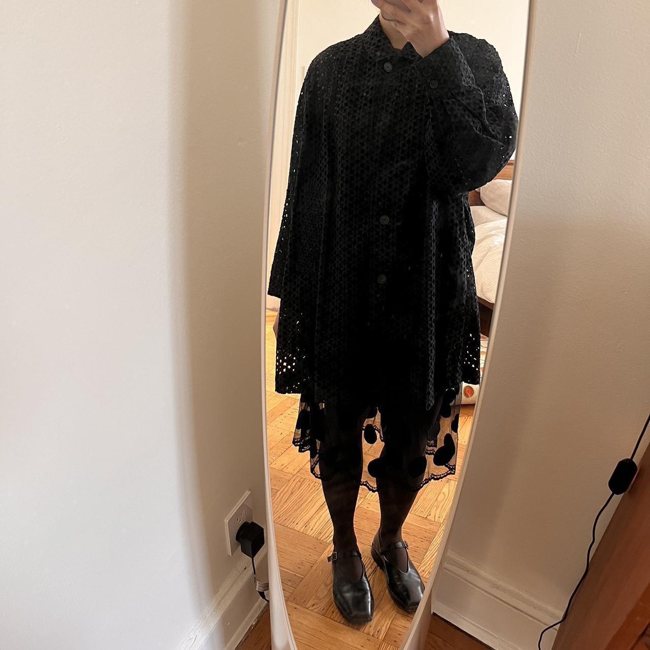 スカート COMMEdesGARCONS DOT Gathered Volumeskirt Comme des Garcons sheer polka dot skirt with lace | Depop