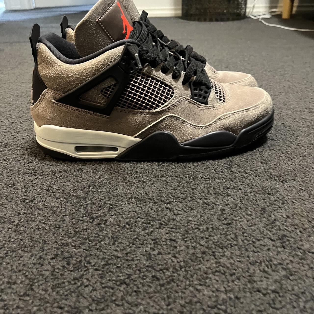 Brand new with box Jordan 4 taupe haze Size us... - Depop