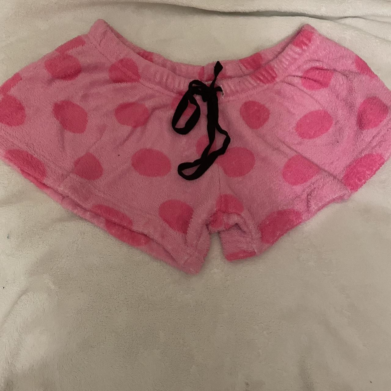 Emme Jordan Pink Polka Dot Pj Shorts I Love Them - Depop