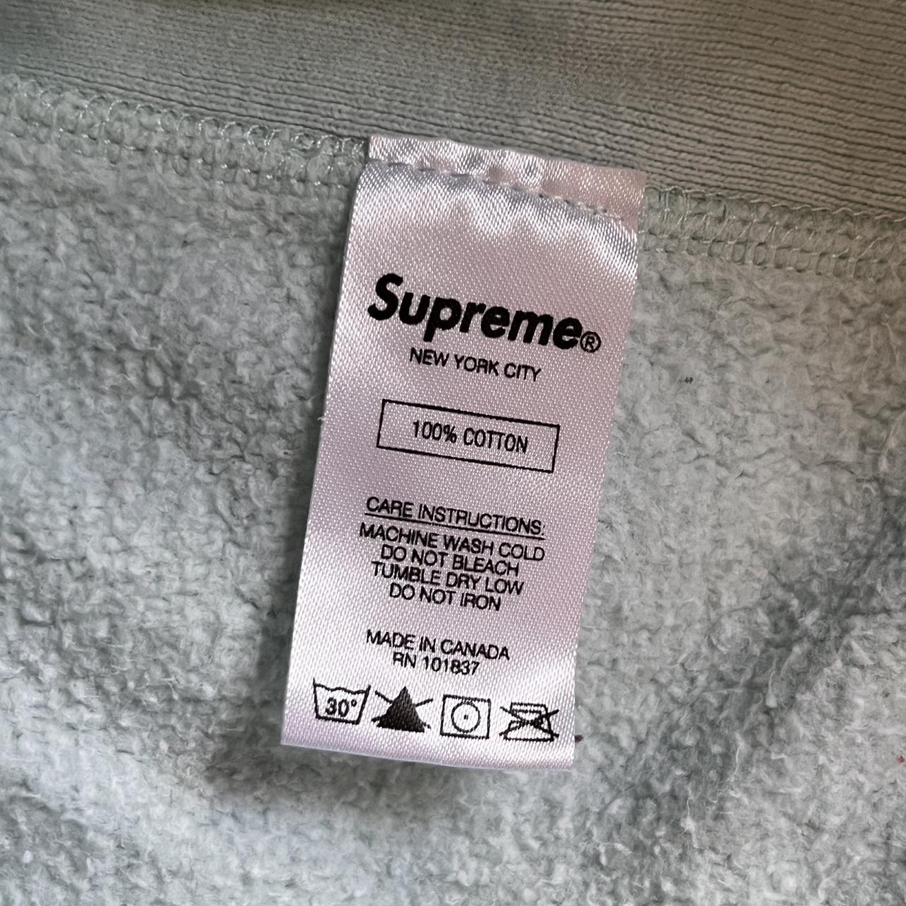 RUST BROWN SUPREME HOODIE Brown Blue Box Logo, got - Depop