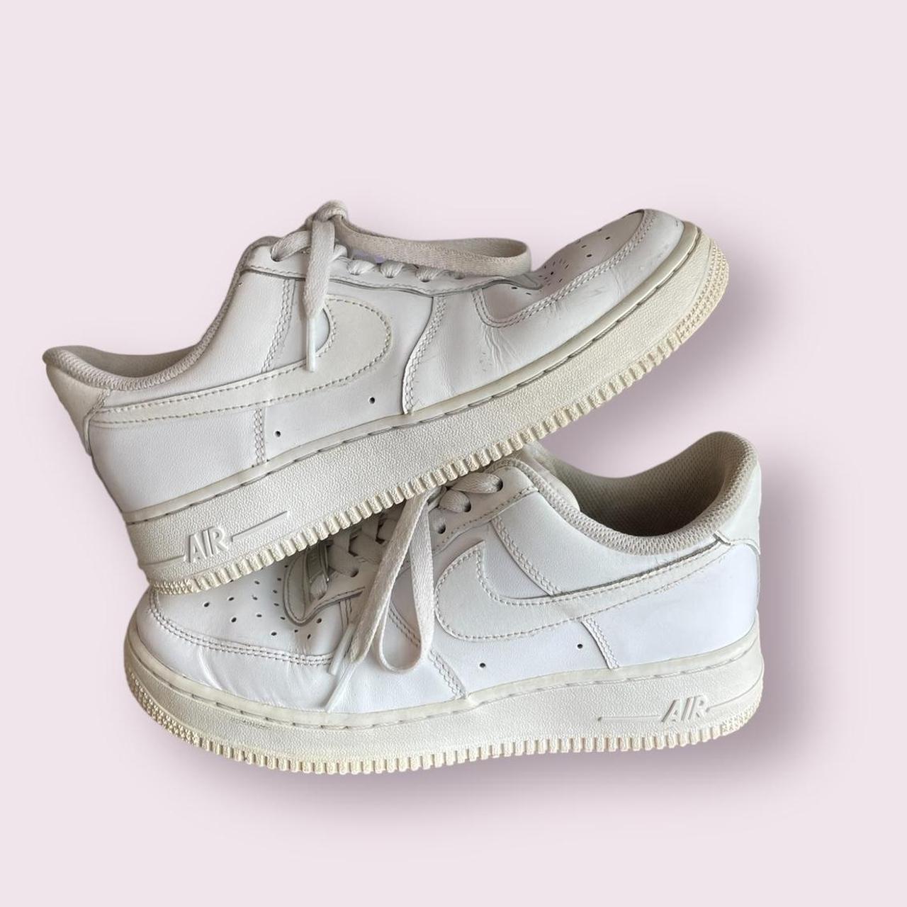 ladies white nike air force trainers