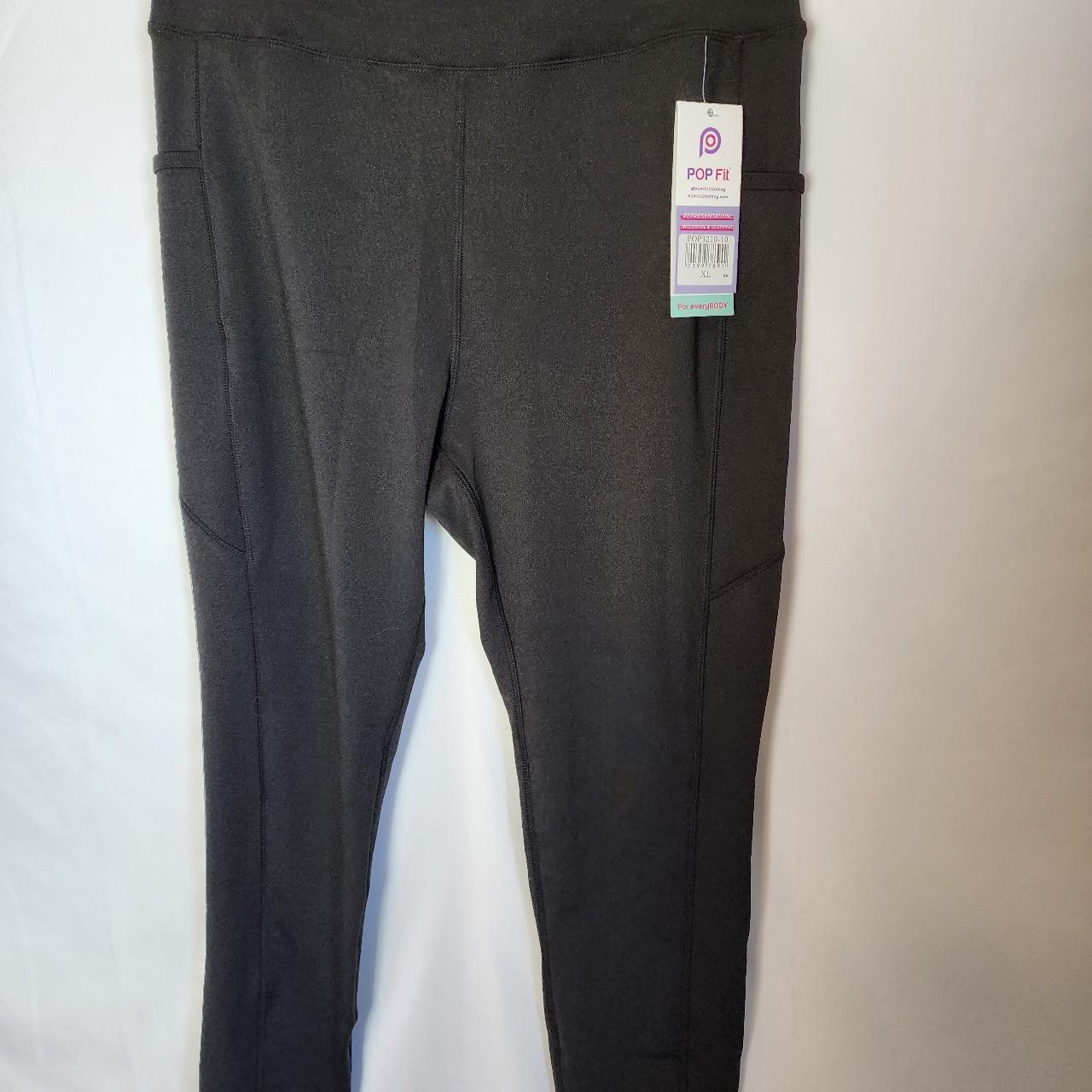 brand new with tag, cropped black pop fit leggings! - Depop