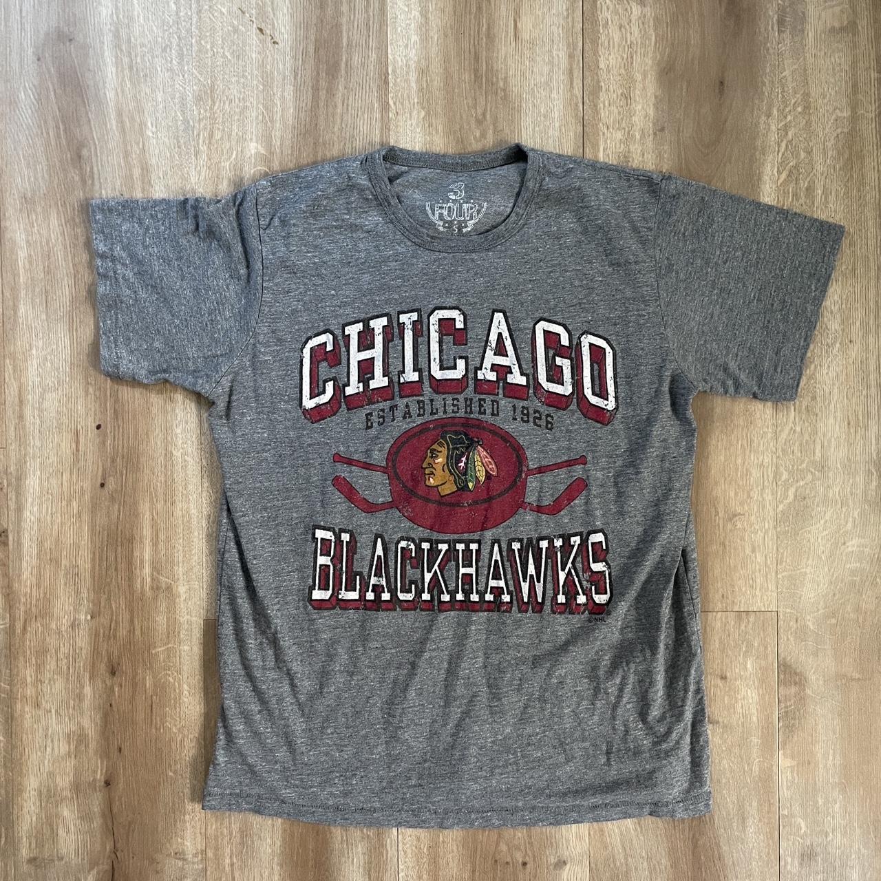 Chicago Blackhawks shirt. NHL hockey player promo - Depop