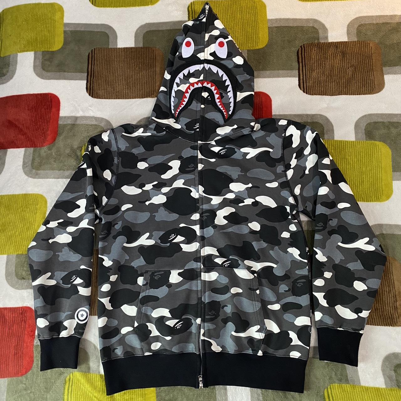 Bape City Camo zip up glow in the dark Large Depop