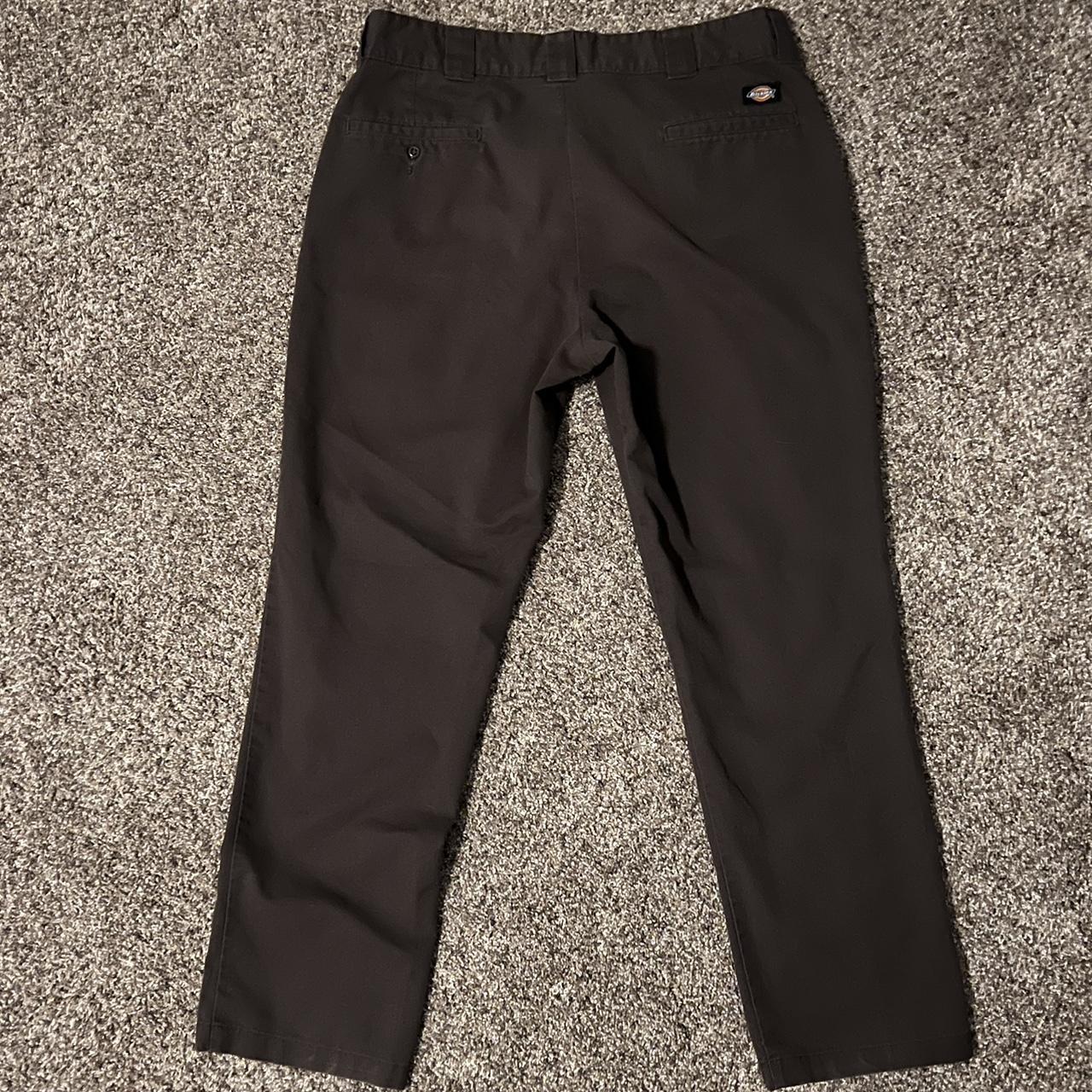 Dickies Flex dark brown pants in great condition... - Depop