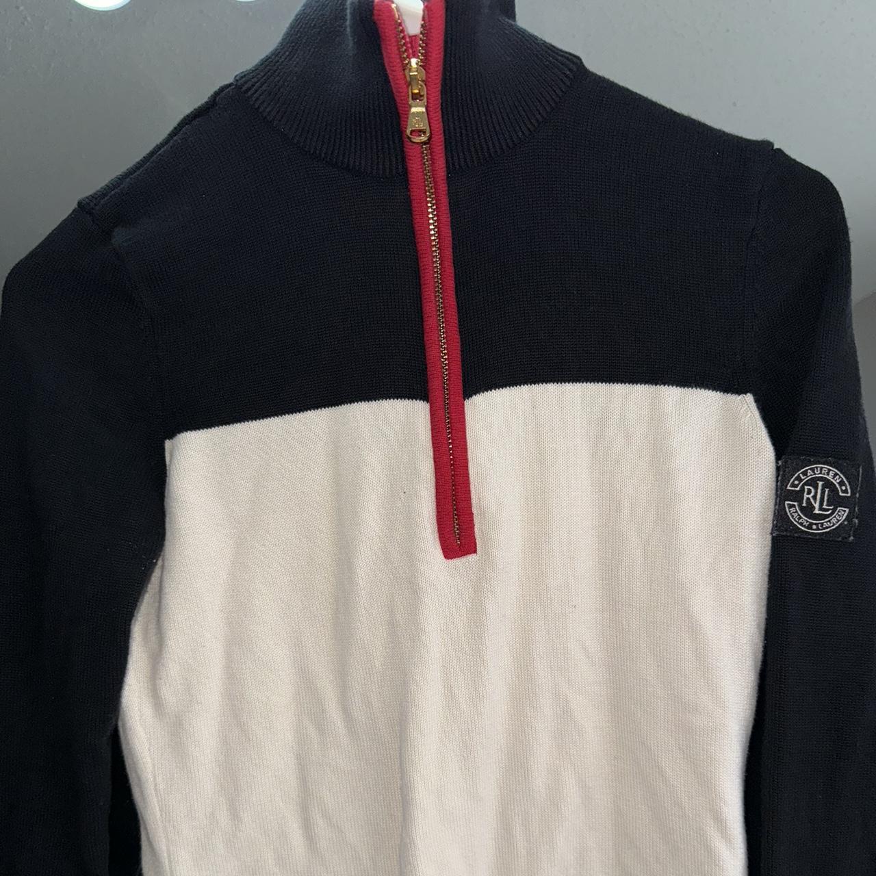 Ralph Lauren zip up Color blocked ralph lauren... - Depop