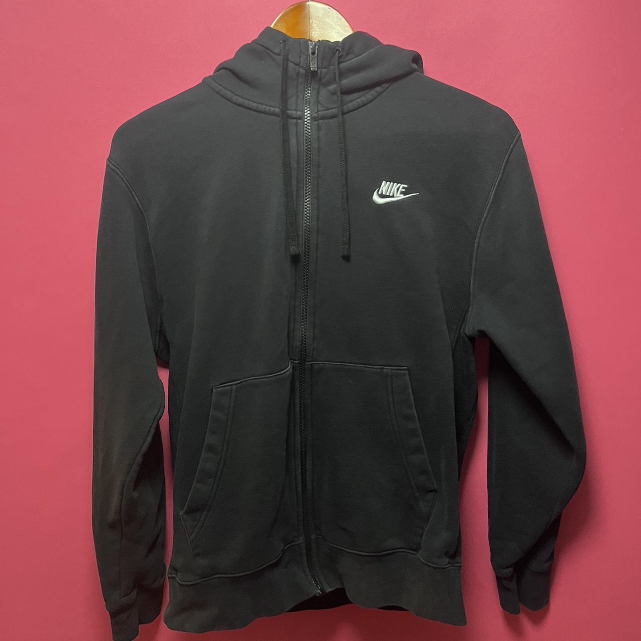 Nike black zip up size small, very good condition... - Depop