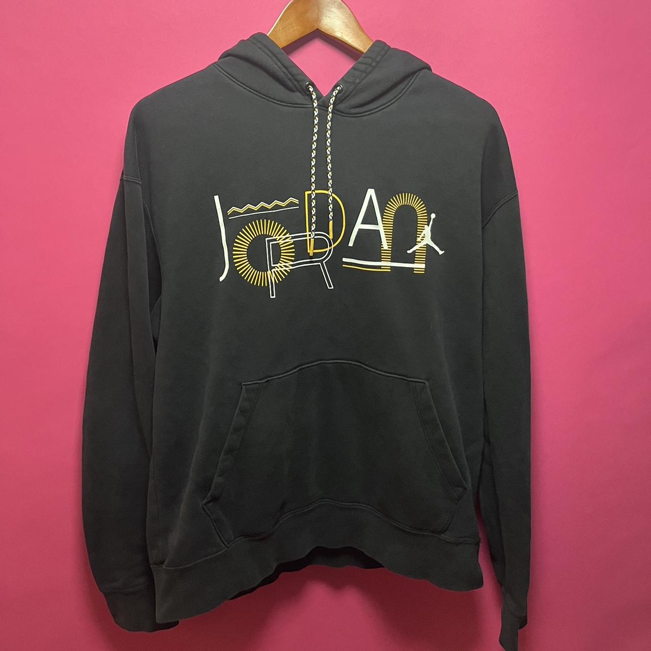 mens yellow jordan hoodie