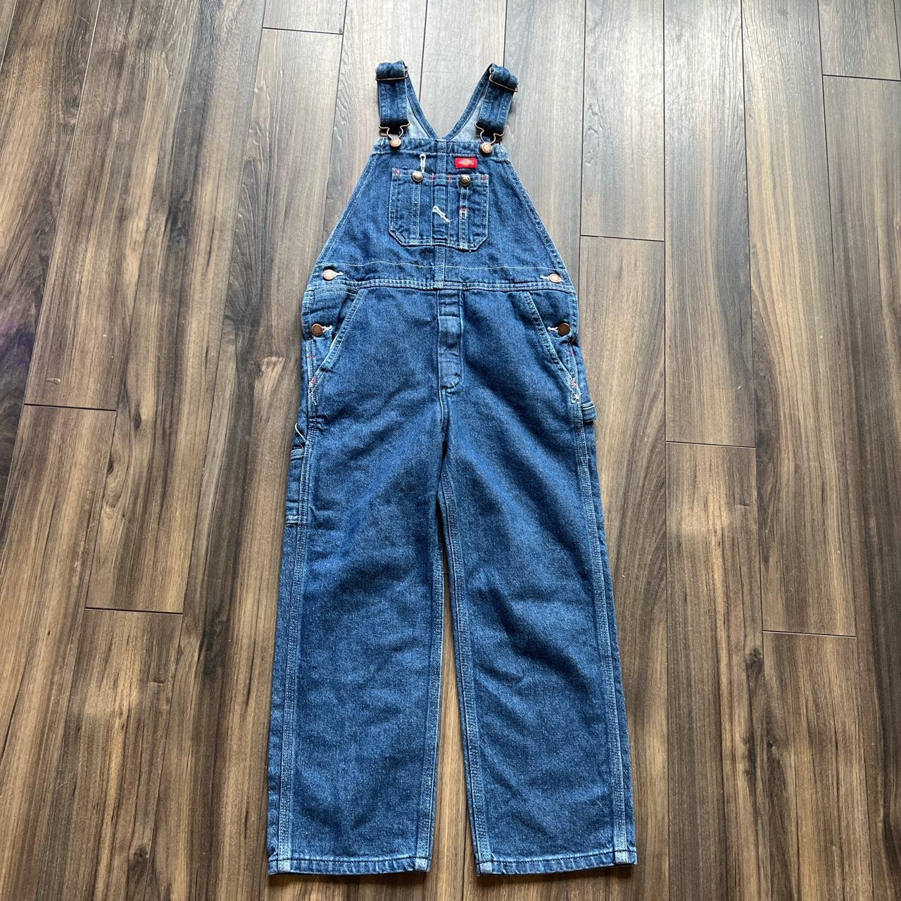 Dickies Overalls Kids large 26 waist 41 top to... - Depop