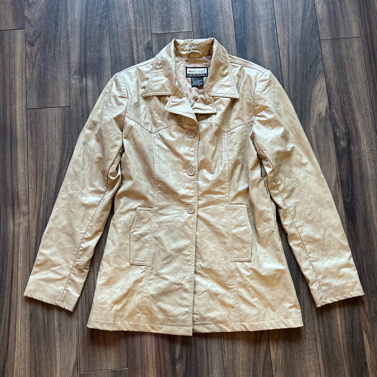 Wet Seal Faux Leather Jacket Size medium - Depop