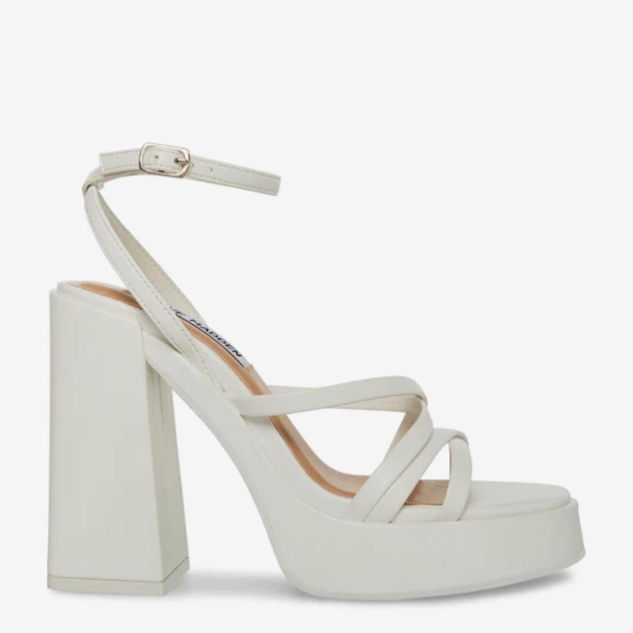 Affection white Steve Madden platform heels in the... - Depop