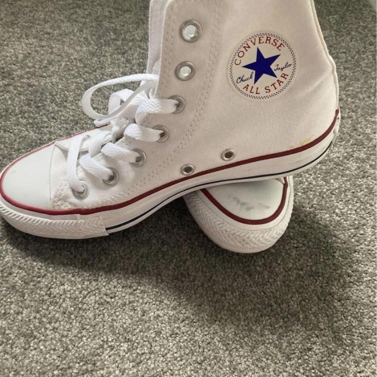 Chuck Taylor’s worn a couple of times - Depop