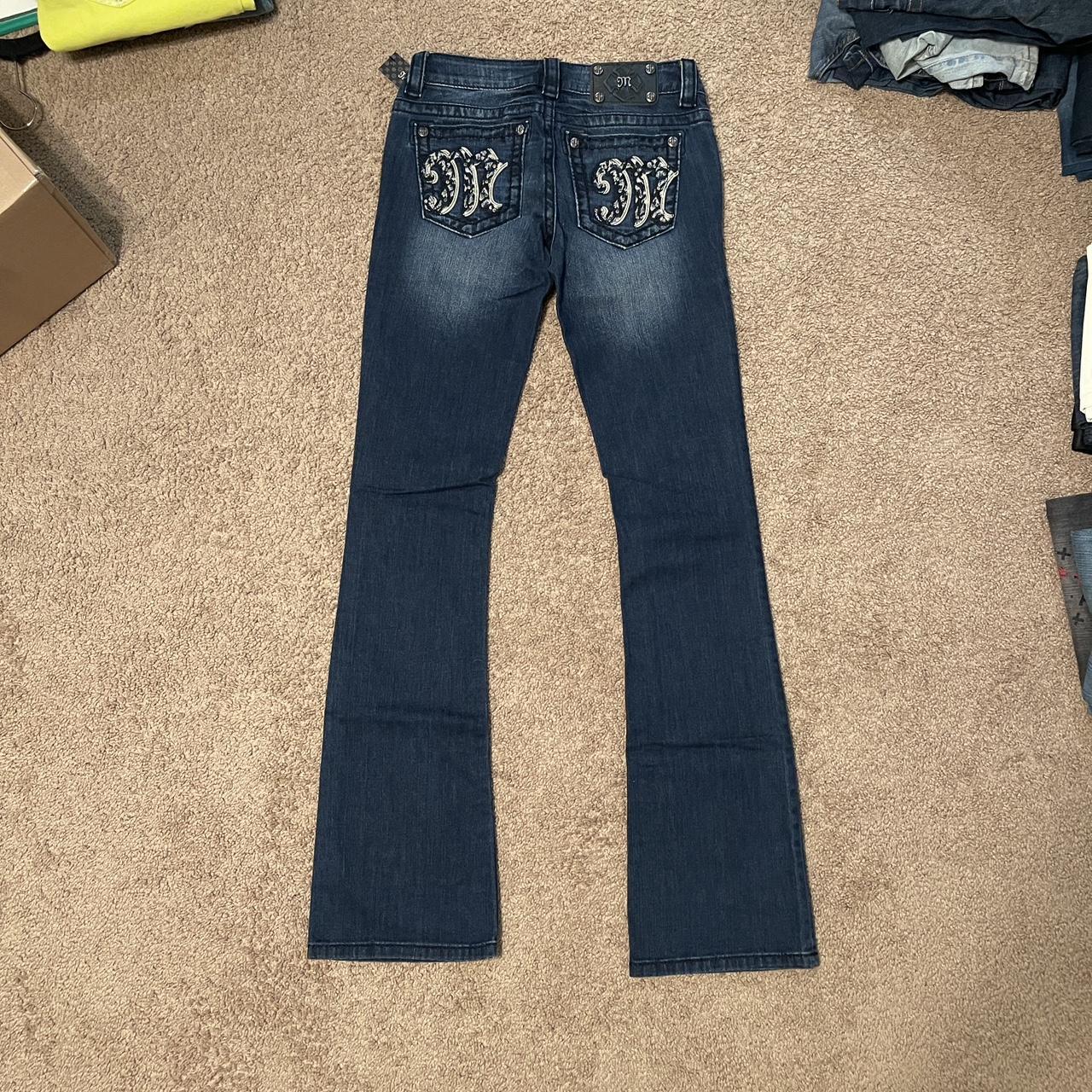 Miss Me Rhinestone Embroidered Jeans Bootcut Size Depop 0112