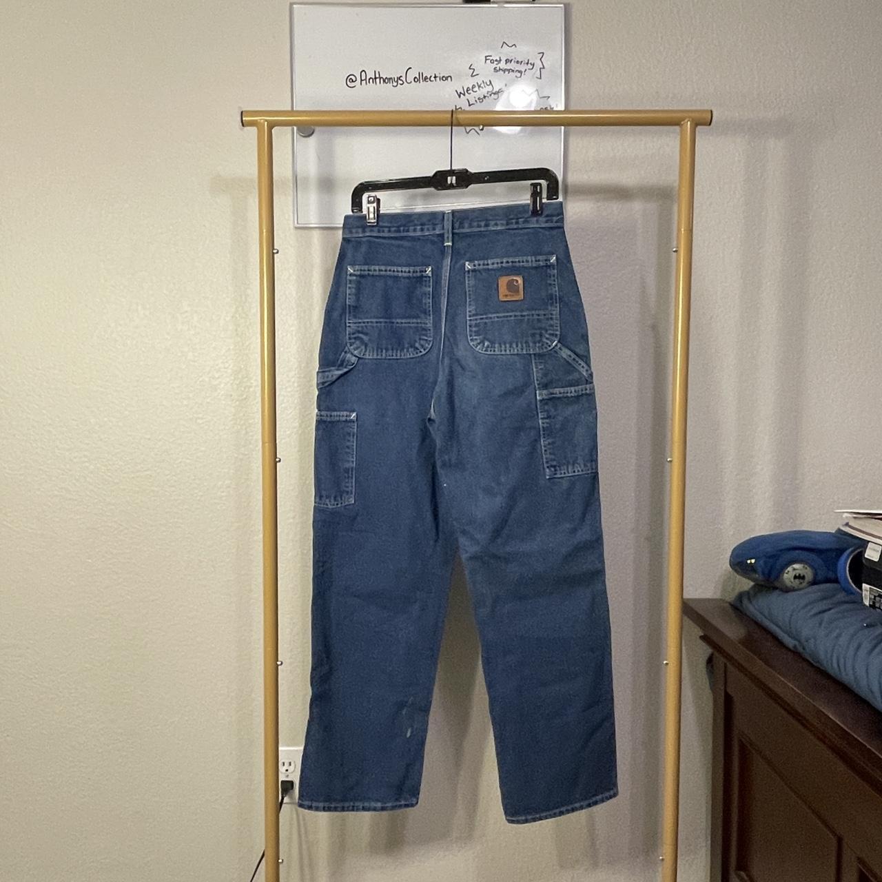 Carhartt carpenter pants with paint stains Size... - Depop