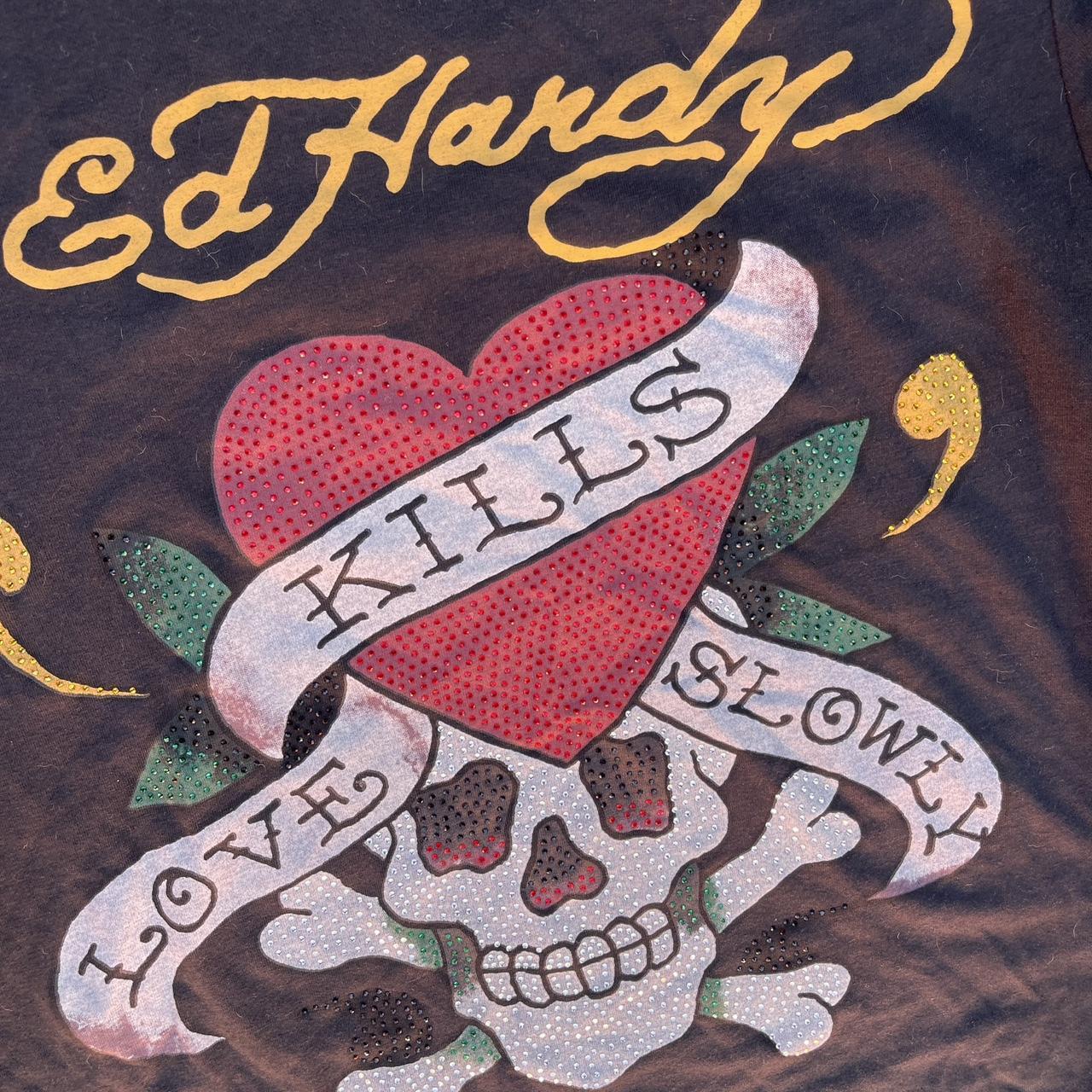 Ed Hardy 2000s y2k t shirt Size L #mallgoth #goth | Depop Ed Hardy 2000s y2k t shirt Size L #mallgoth #goth | Depop