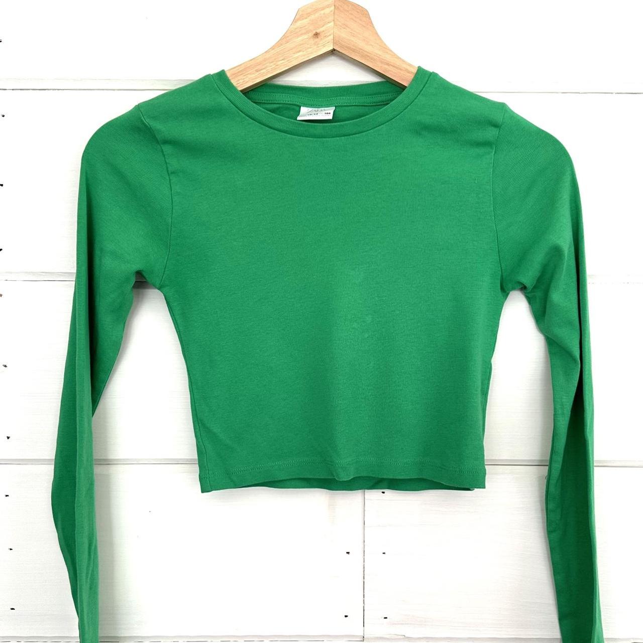 Zara cropped long sleeve Size 1314 (runs small)... Depop