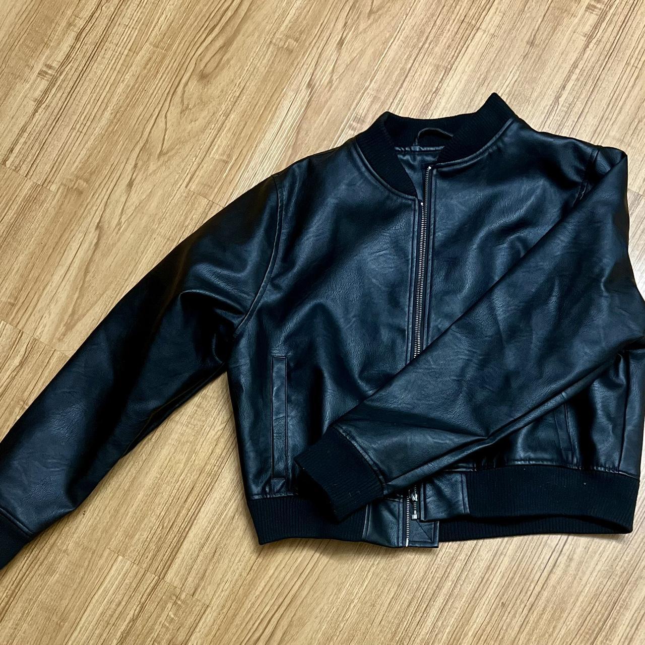 Theory brenton leather hot sale bomber jacket