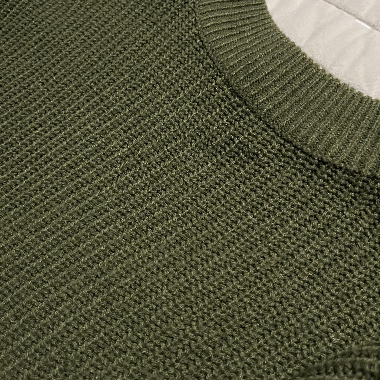 Green H&M knitted sweater!!! - Depop