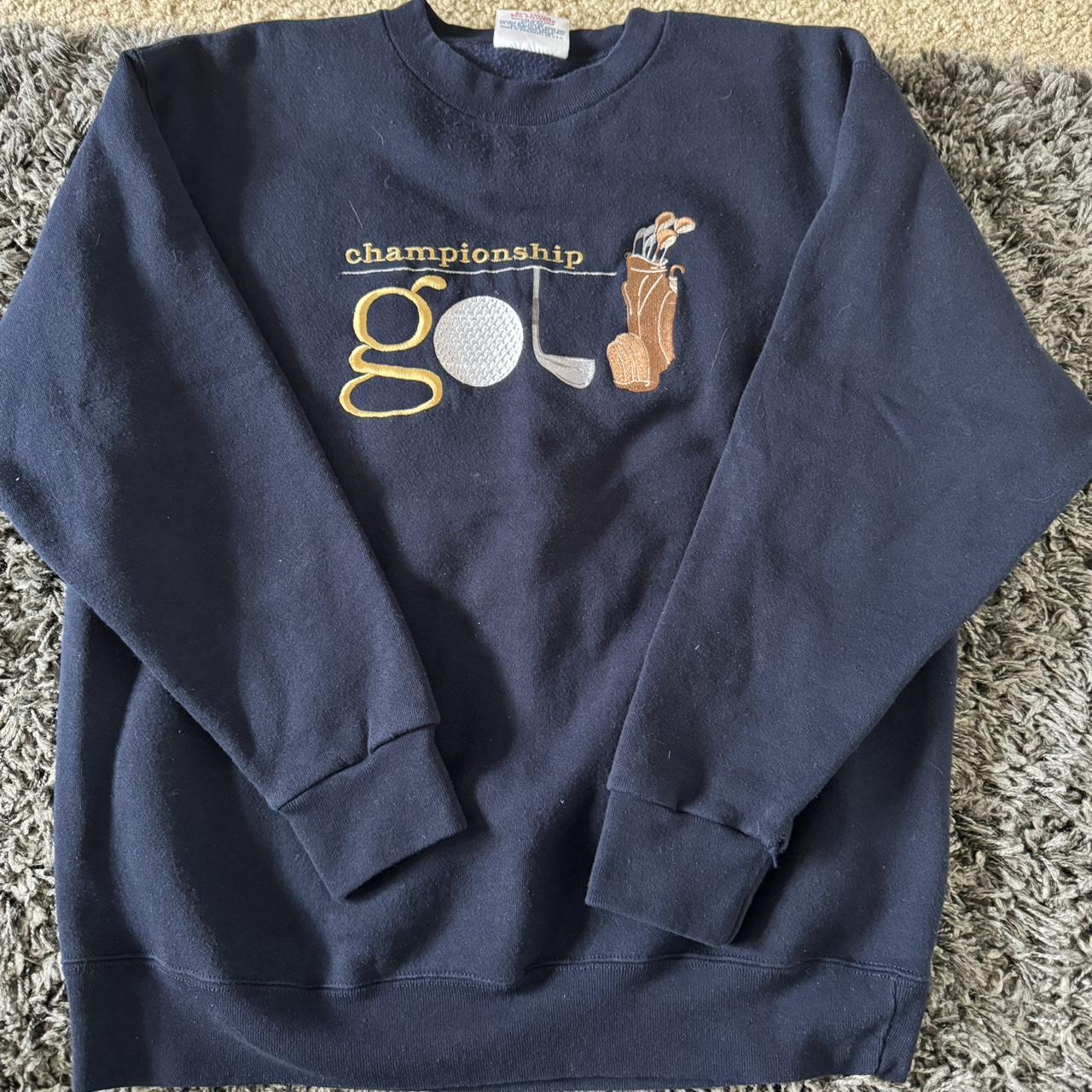 Vintage 90s crewneck sweatshirt golf championship... - Depop