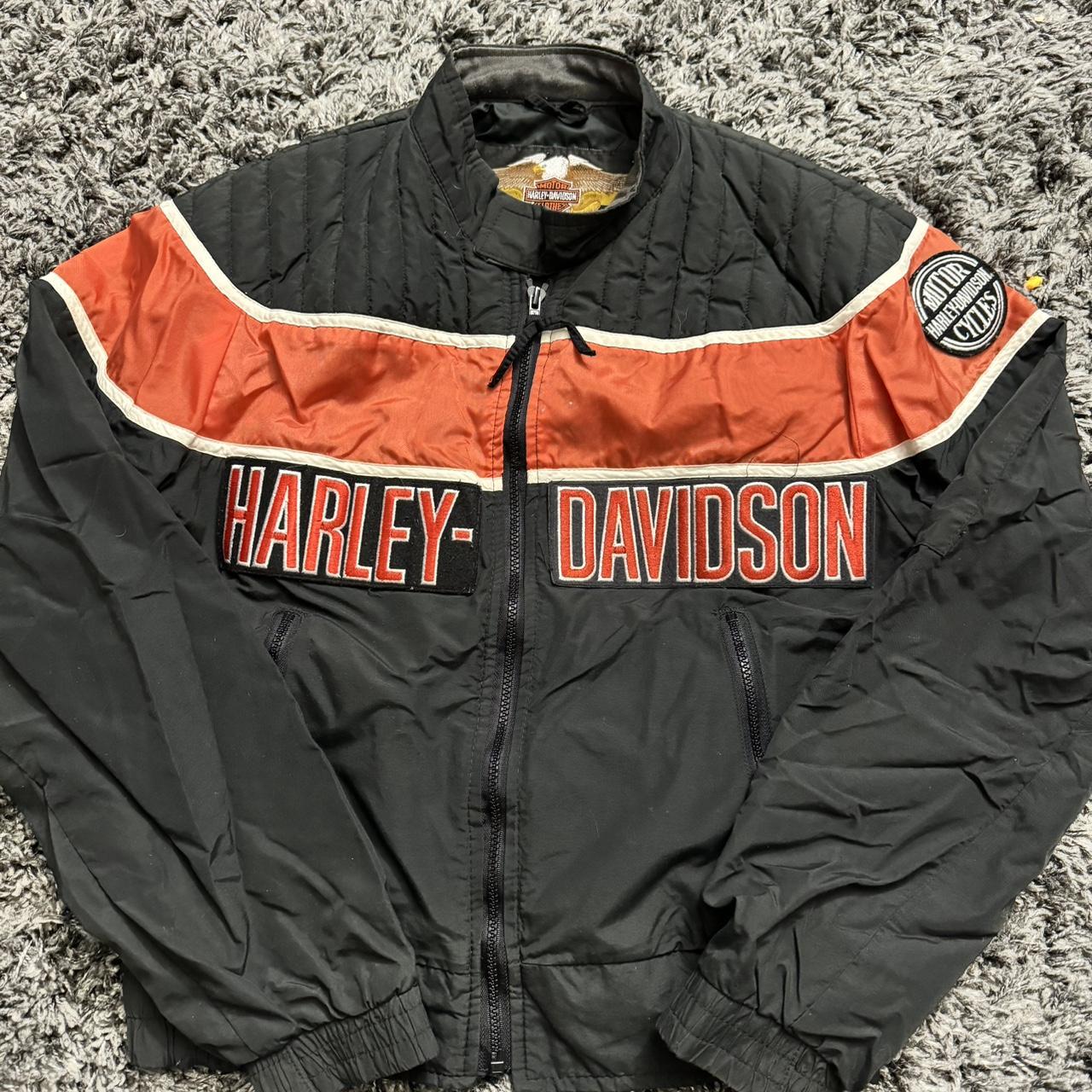 Harley davidson clearance nylon bomber jacket