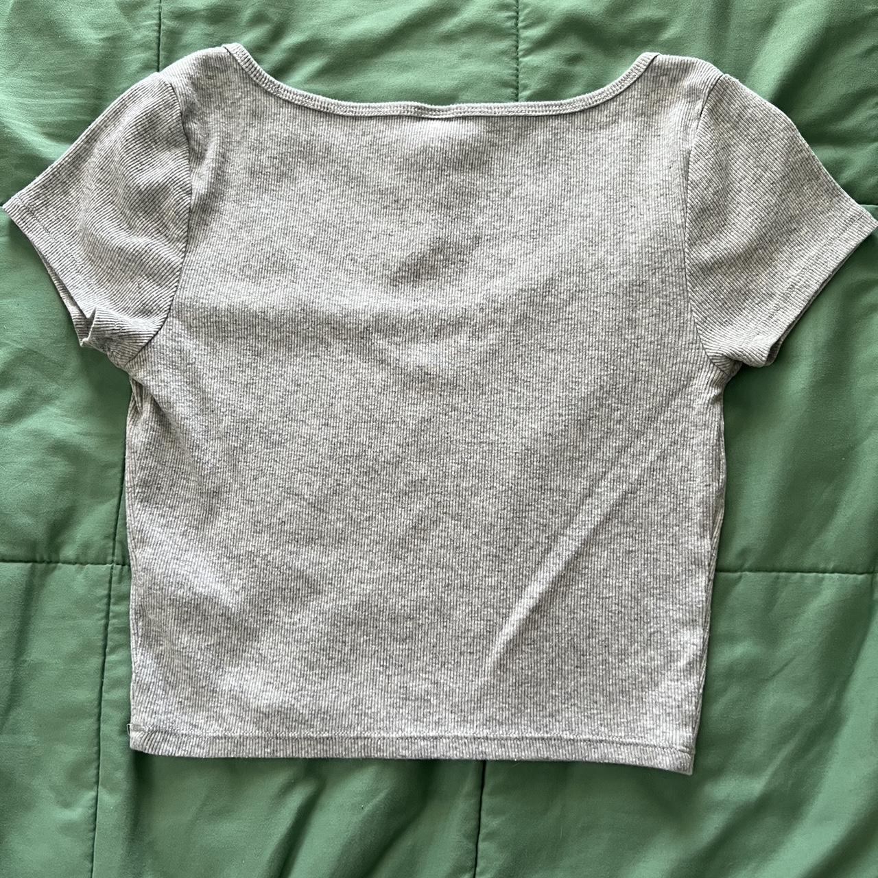 Target Women's Grey Crop-top | Depop