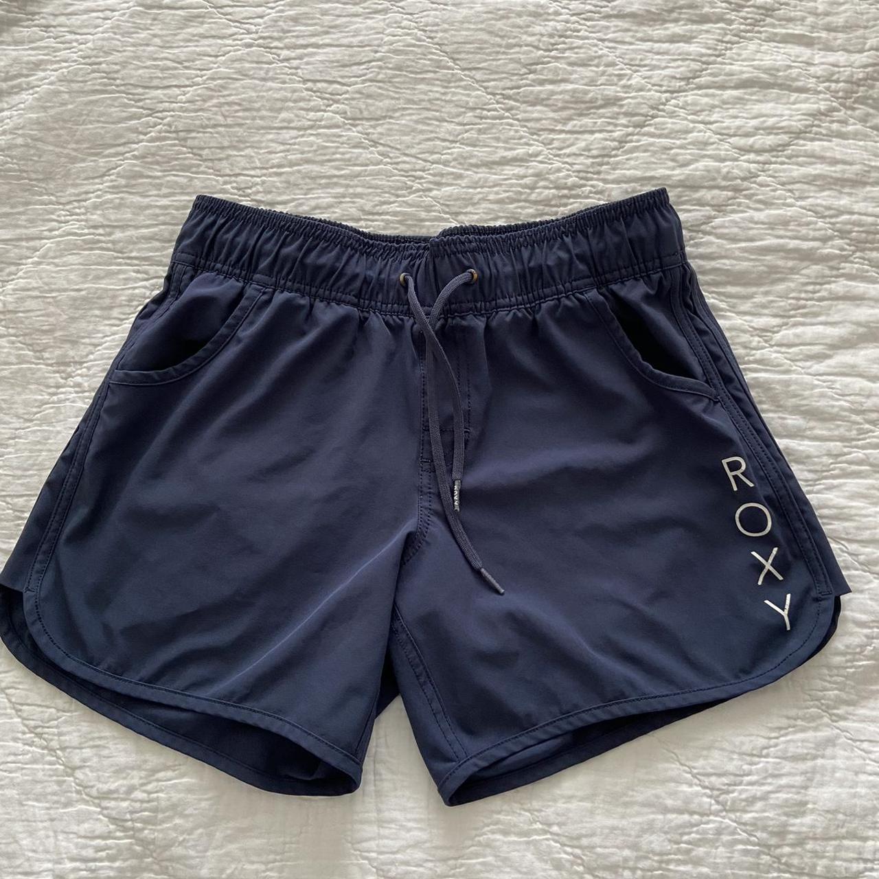 Roxy Women's Navy Swimbriefsshorts Depop