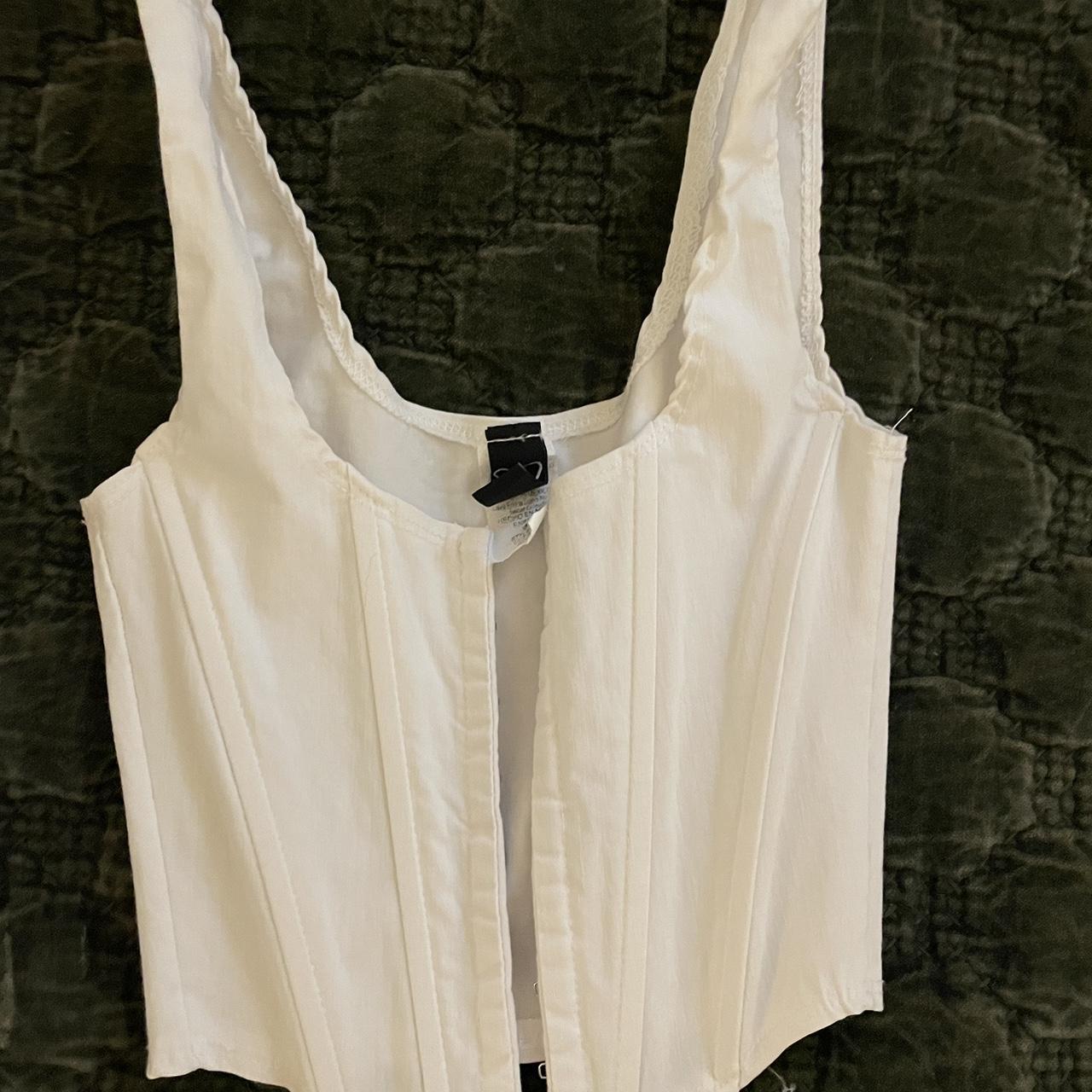 white corset top from windsor Depop