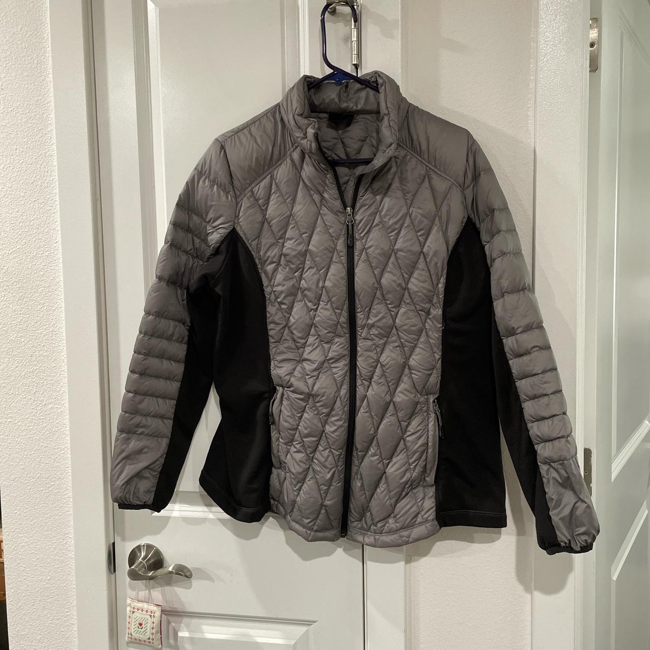 32 Degrees Womens Black And Grey Jacket Depop 3691