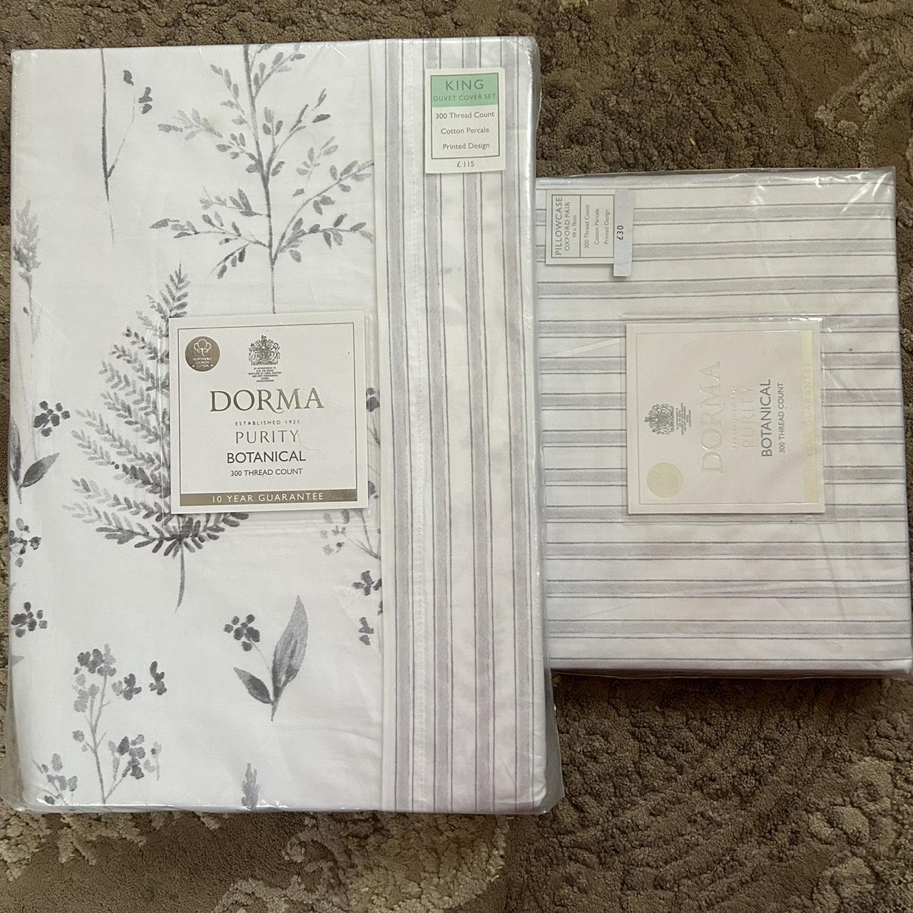 Dorma bed set with one packet of pillow case Depop