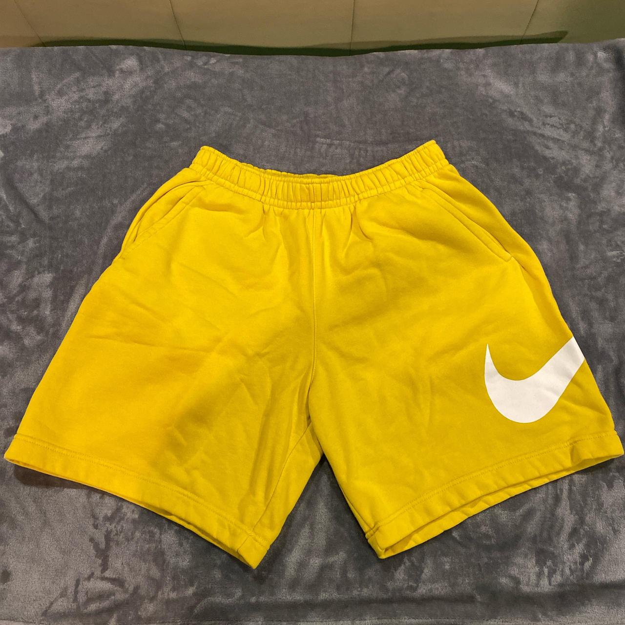 mens yellow nike shorts