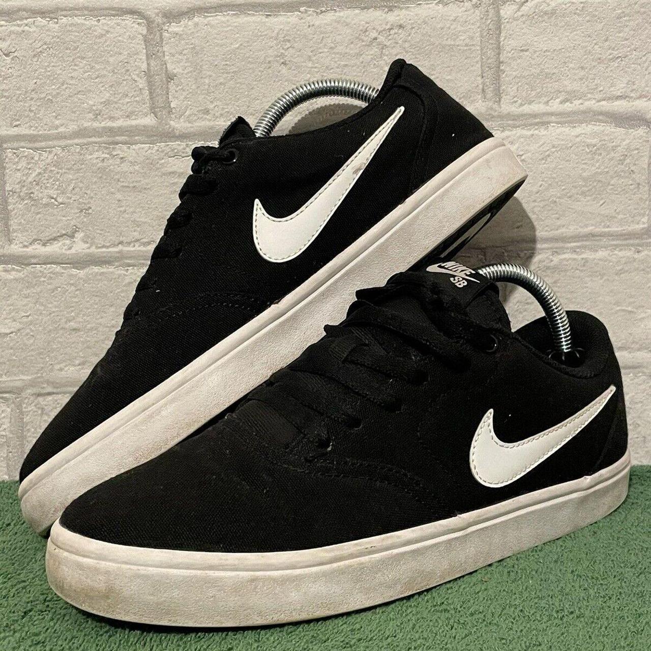 Nike Womens SB Check Solarsoft Black And White Size