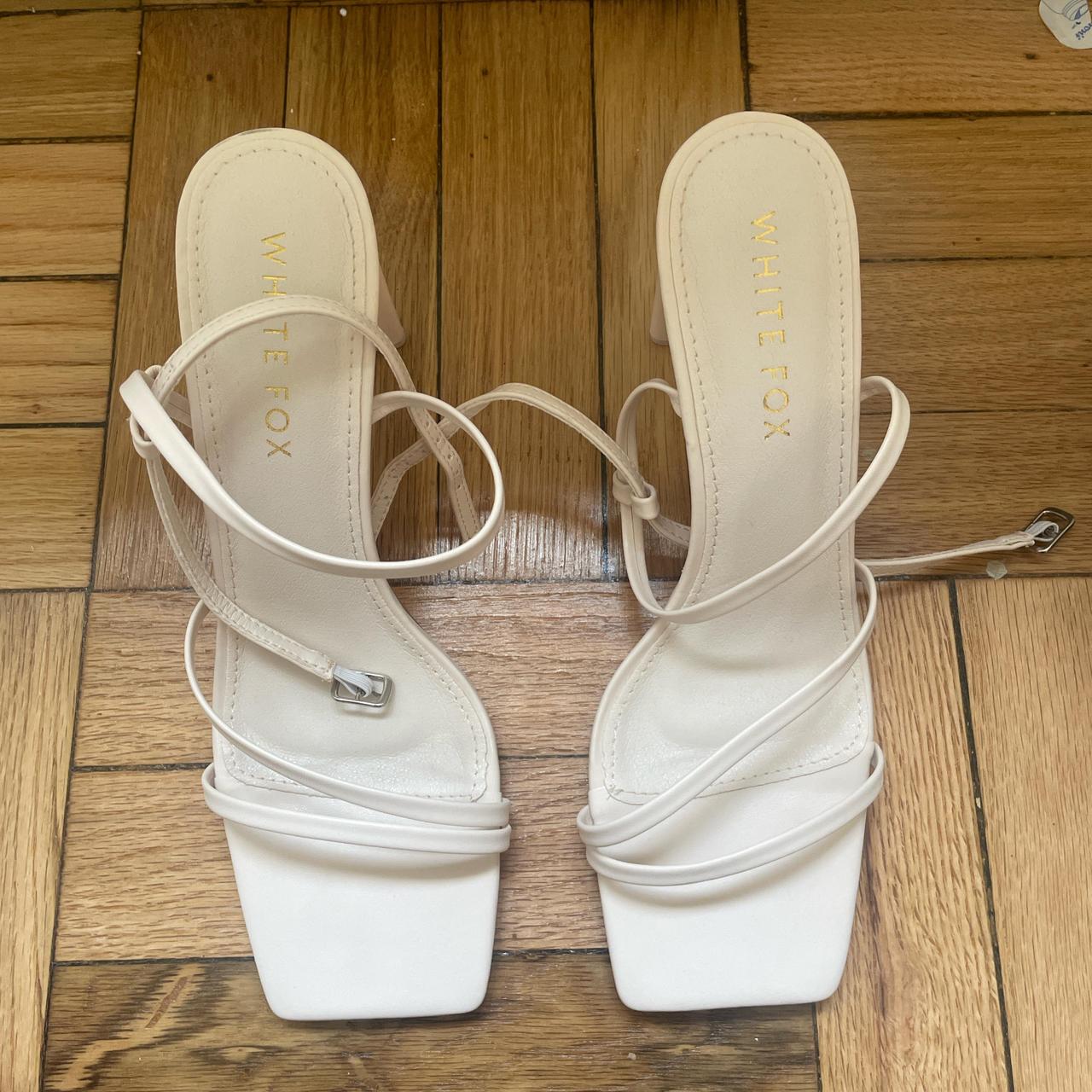 white fox laura heels bone brand new still in Depop
