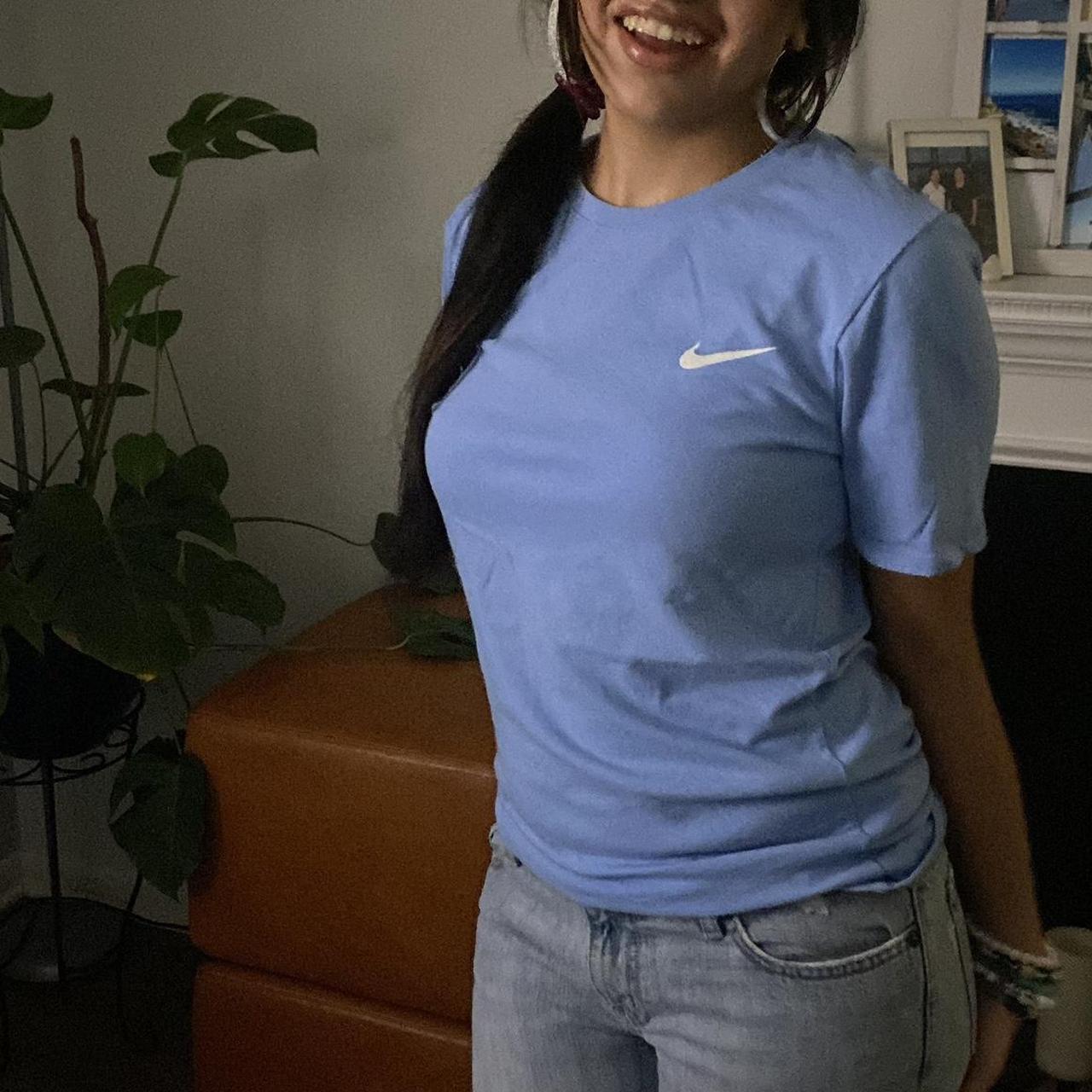 womens nike blue shirt