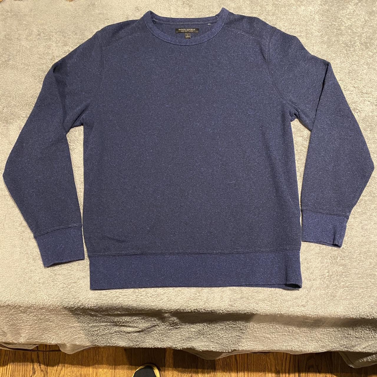 Banana Republic blue sweater size L fits like... - Depop