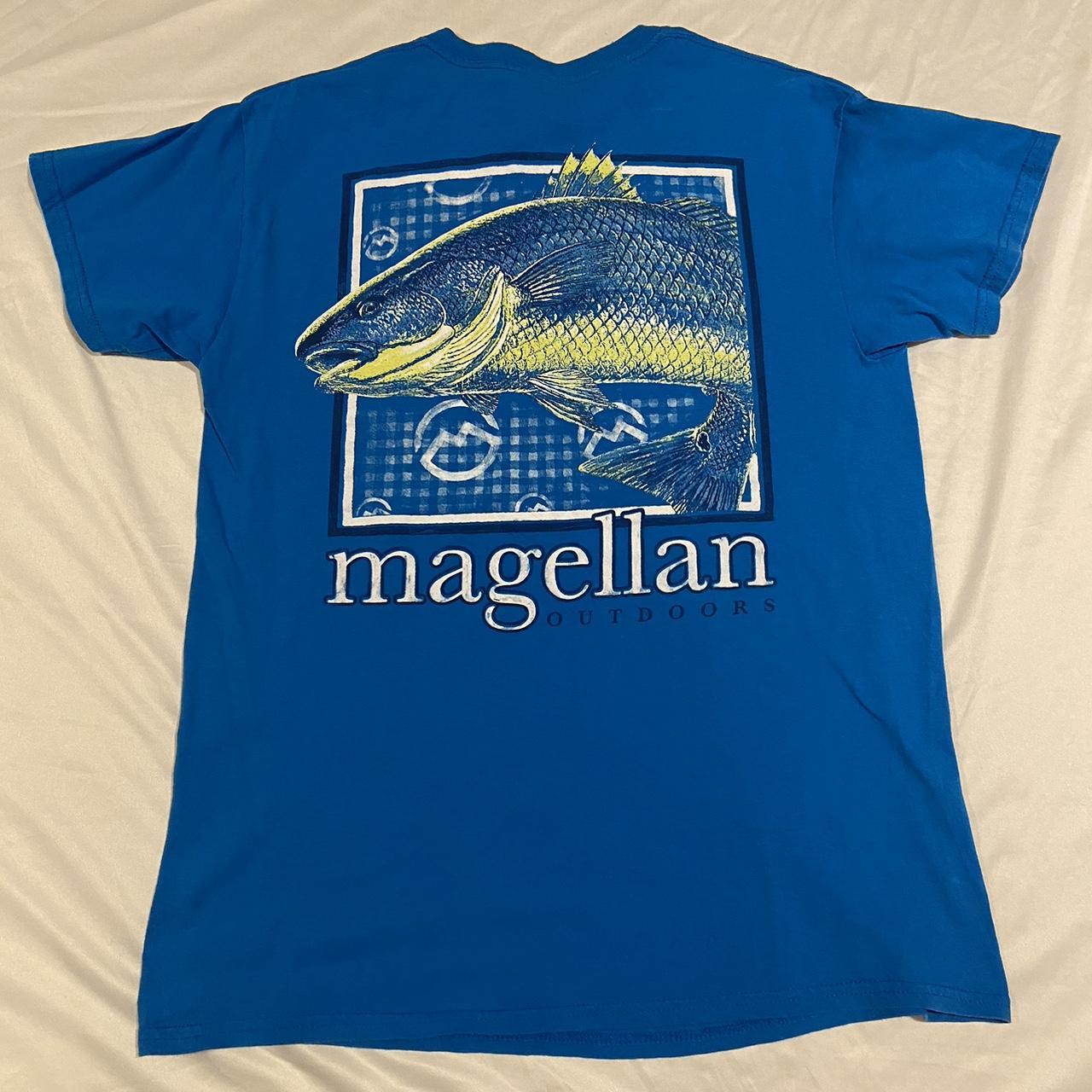 Magellan outdoors blue tee size medium -send offers - Depop