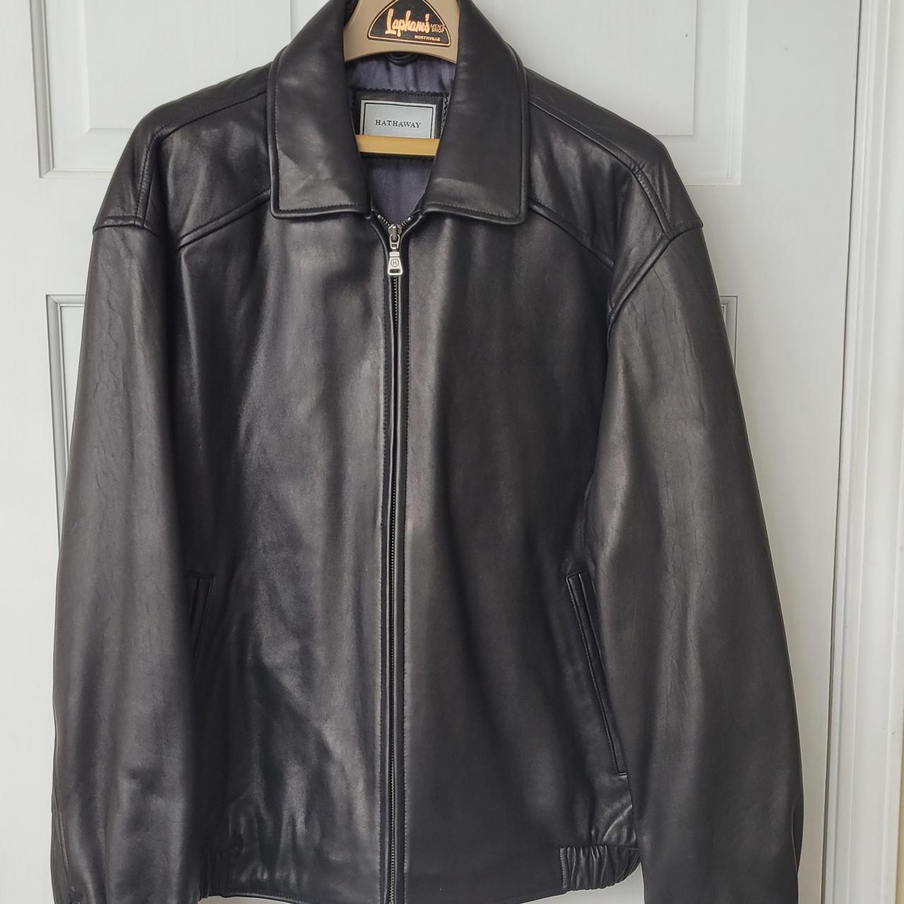 Hathaway Men's Black Jacket | Depop