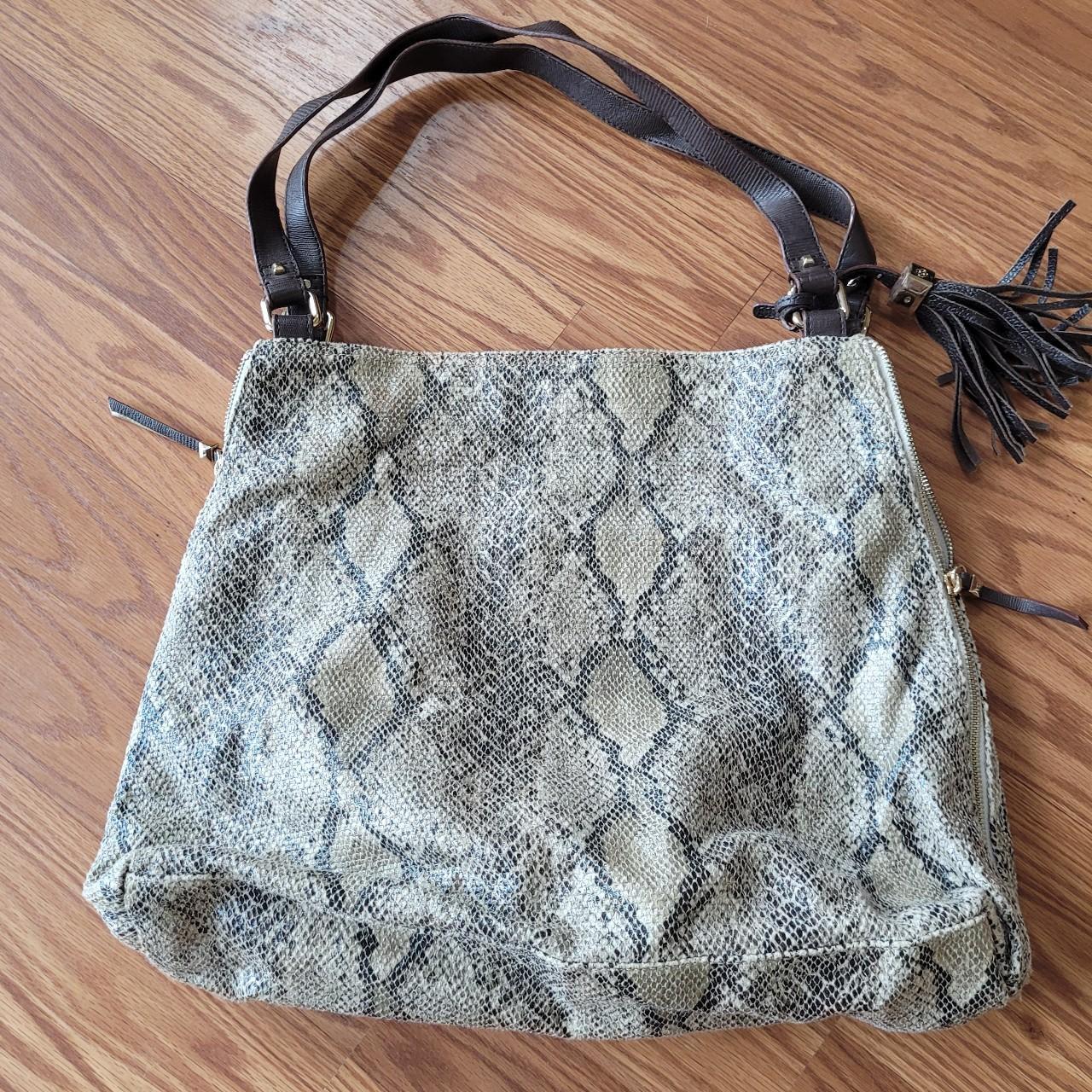 Stella & Dot Women's Brown and Tan Bag | Depop