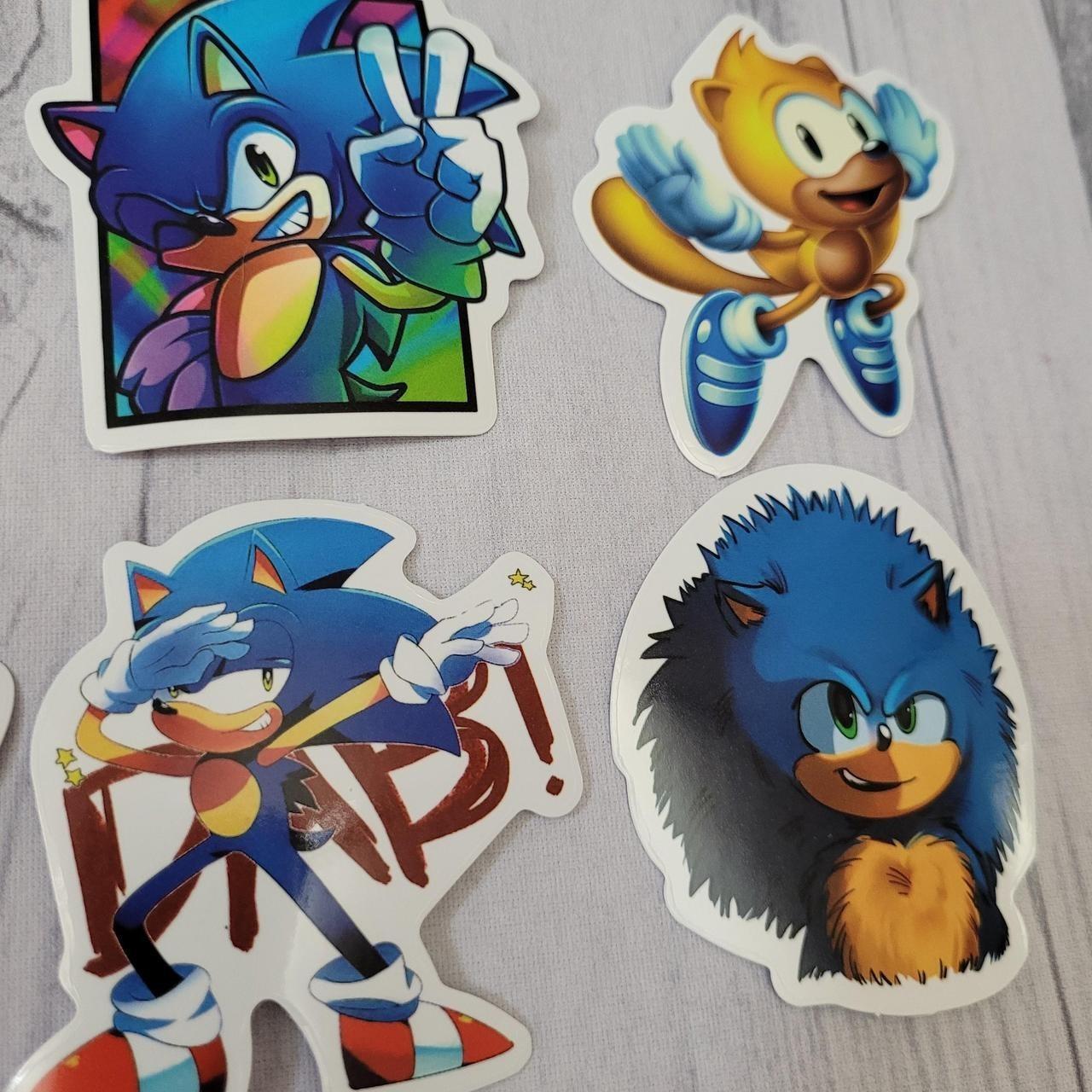 Sonic The Hedgehog Sticker Water Bottle