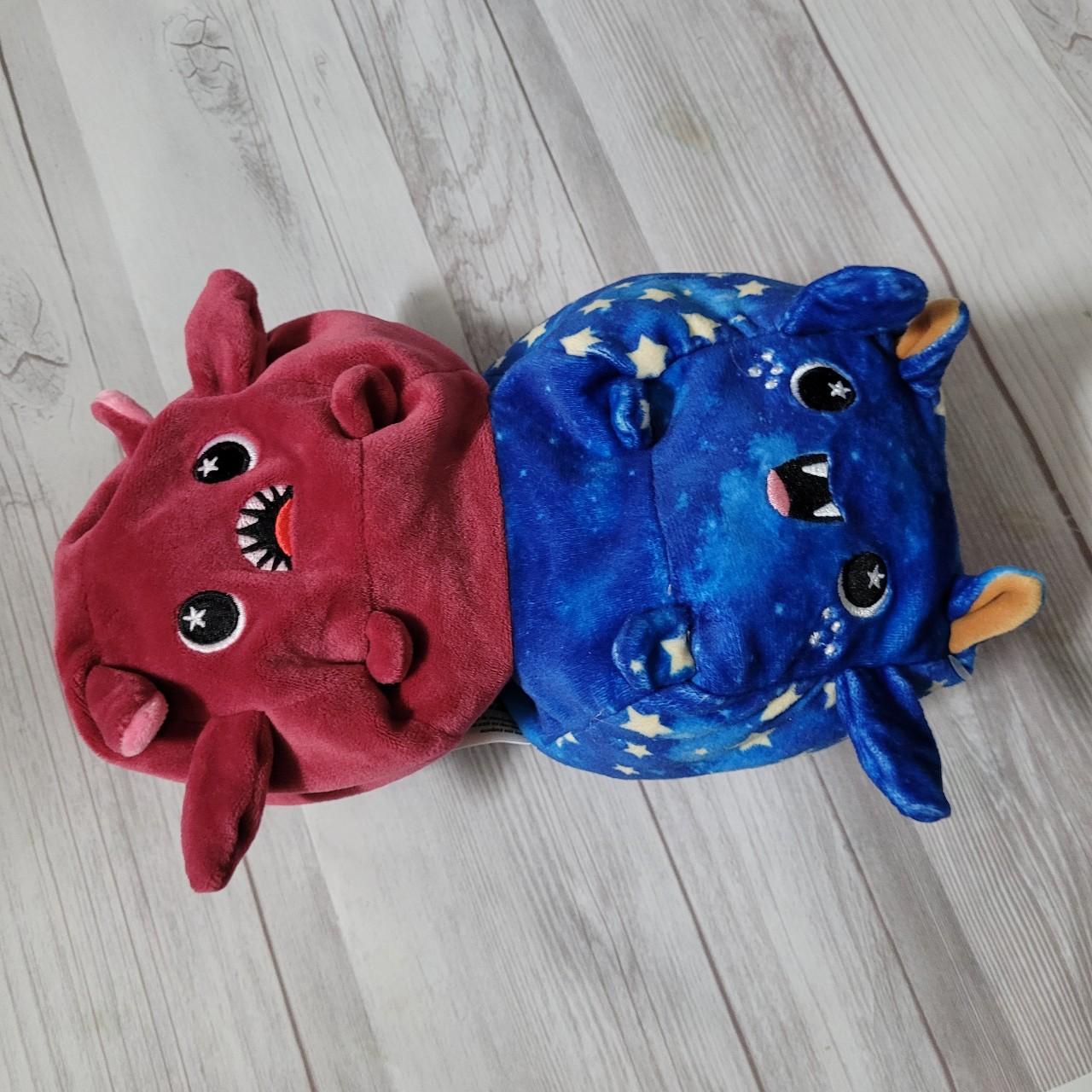 Moosh Moosh Flip Ems Squared Orion Plush 4” Blue Bat... - Depop