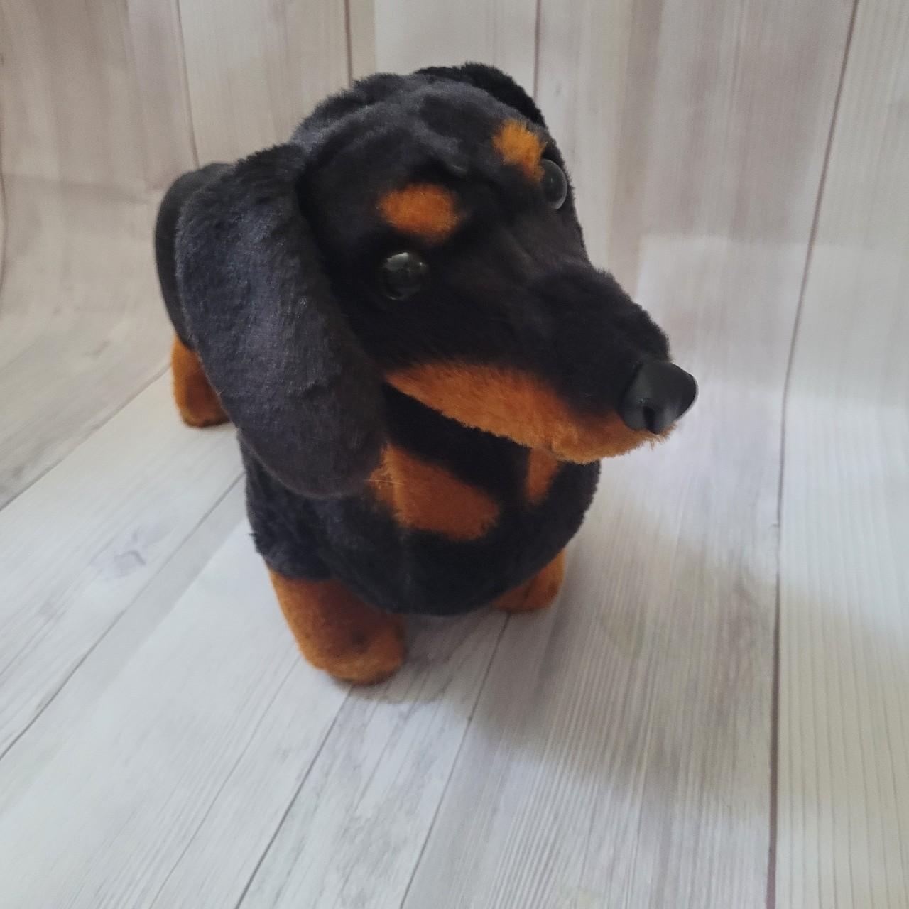 Black and tan stuffed dog best sale