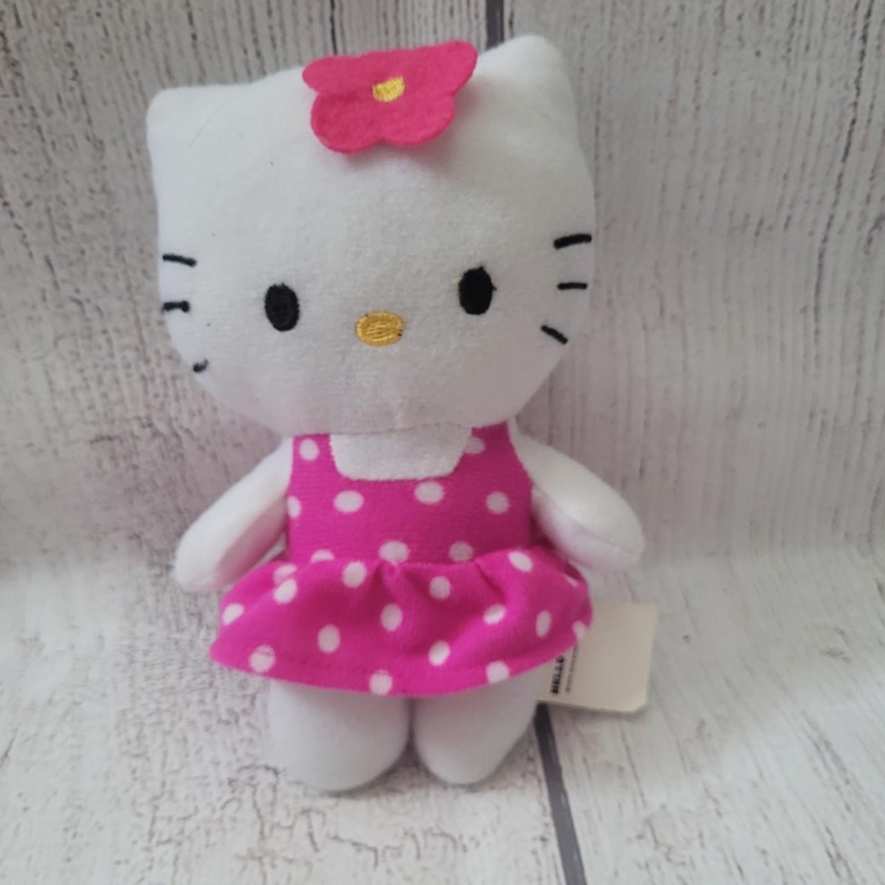 Fiesta Hello Kitty Plush Cat Stuffed Animal Pink Bow 15”