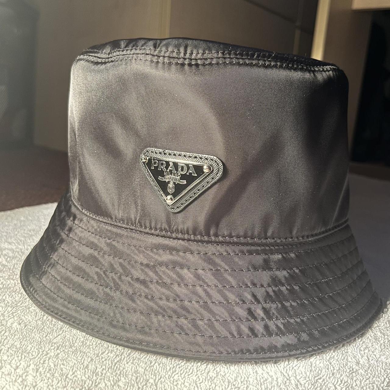 Prada Men's Black Hat | Depop