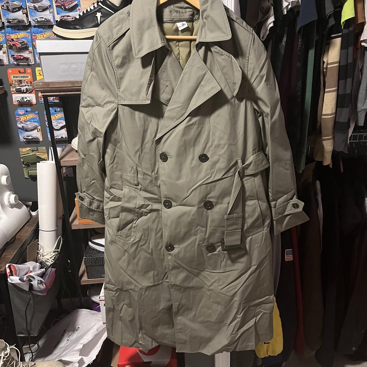 Vintage military trench coat Super sick military... - Depop